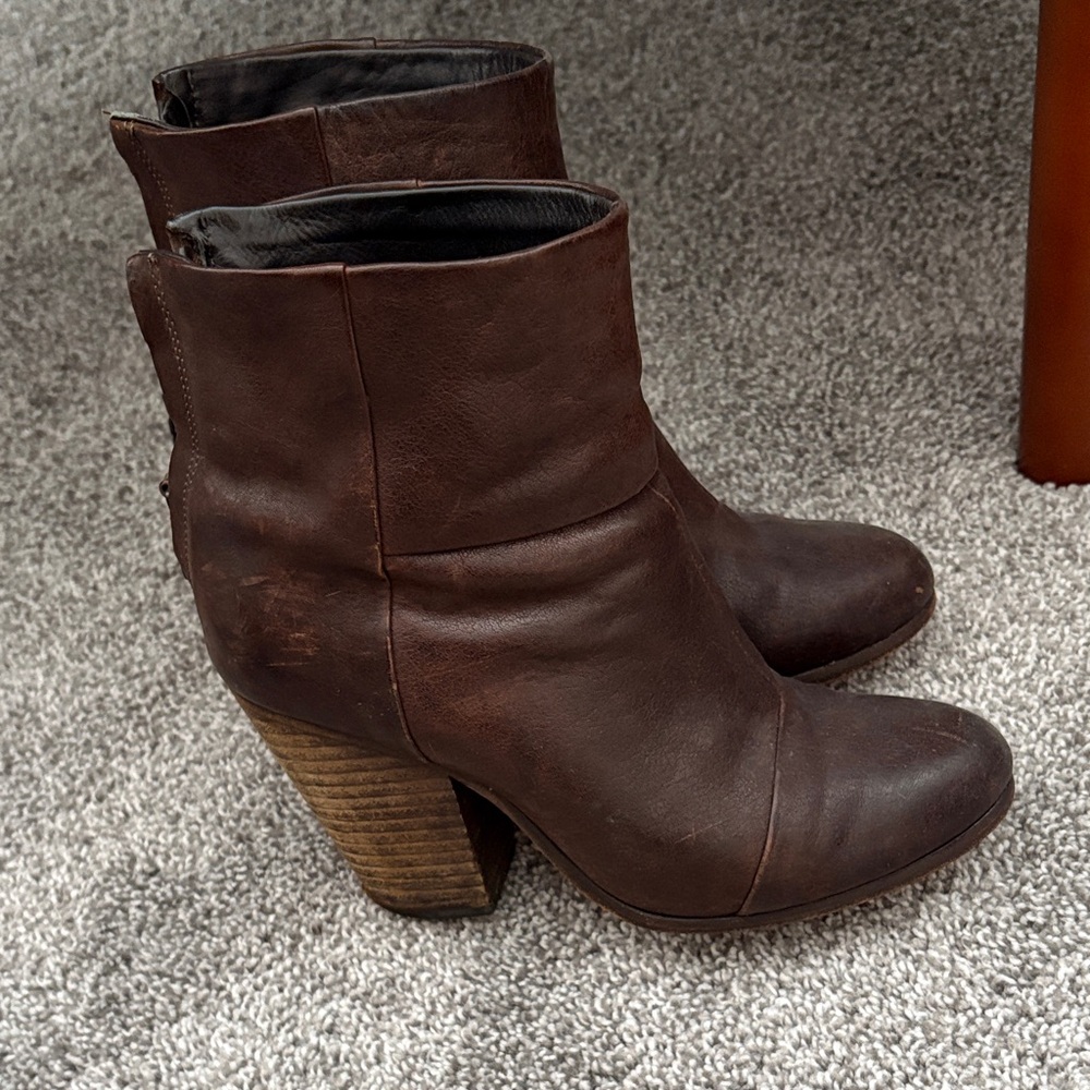 rag & bone Dark Brown Heeled Boots